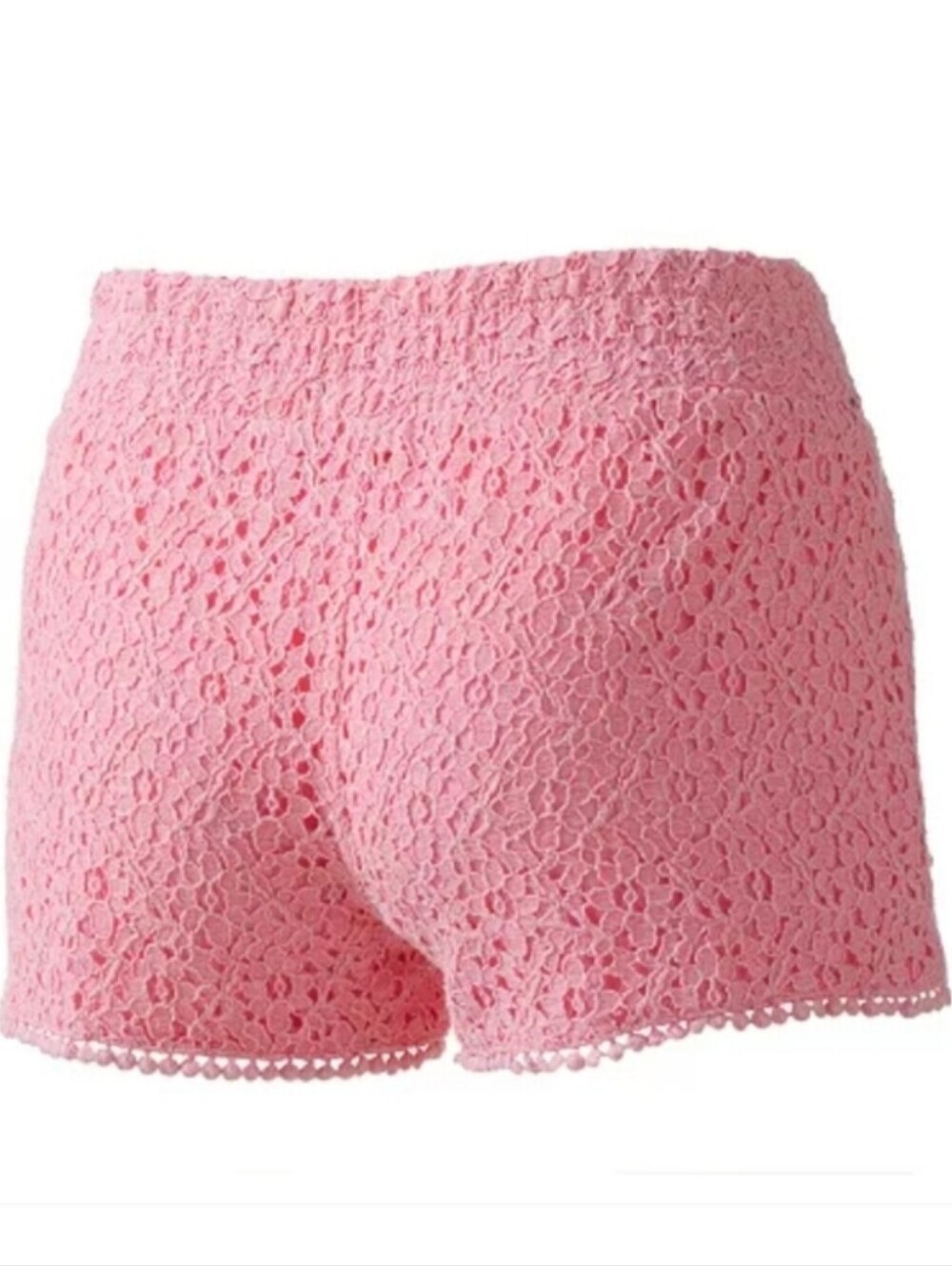 Tinseltown MD Pink Lace Flower Shorts - Picture 12 of 12
